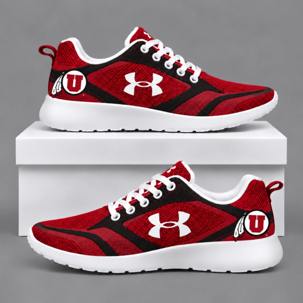 Utah Utes Football Team Logo Running Sneakers
