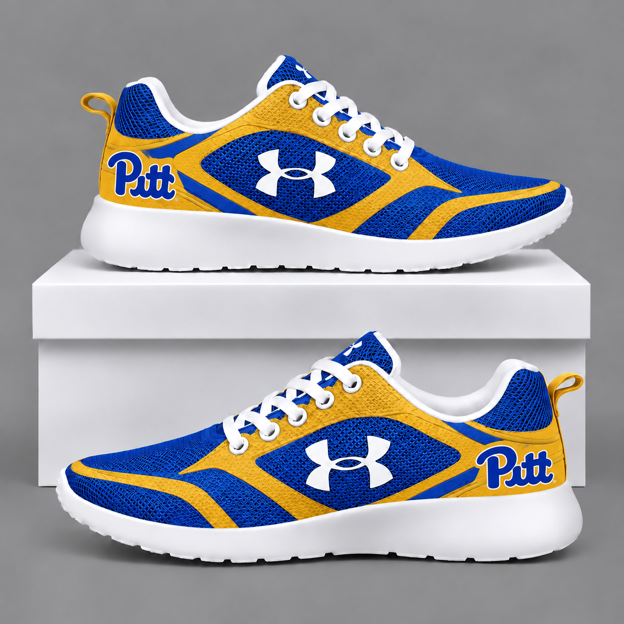Pittsburgh Panthers Football Team Logo Running Sneakers
