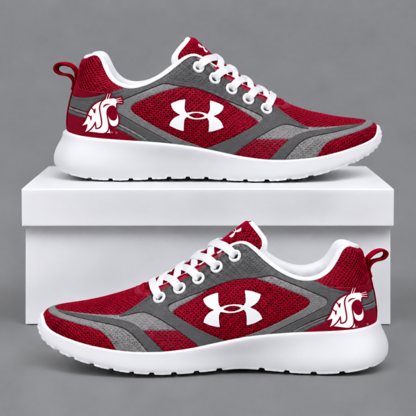 Washington State Cougars Football Team Logo Running Sneakers