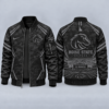 Boise State Broncos Black Camo Salute to Service Bomber Jacket – Military-Inspired Football Fan Zip-Up Jacket