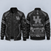 Houston Cougars Black Camo Salute to Service Bomber Jacket – Military-Inspired Football Fan Zip-Up Jacket