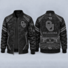Oklahoma Sooners Black Camo Salute to Service Bomber Jacket – Military-Inspired Football Fan Zip-Up Jacket