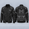 Michigan Wolverines Black Camo Salute to Service Bomber Jacket – Military-Inspired Football Fan Zip-Up Jacket