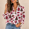 Arkansas Razorbacks Christmas Button-Up Shirt – Festive Football Fan Holiday Long Sleeve Shirt