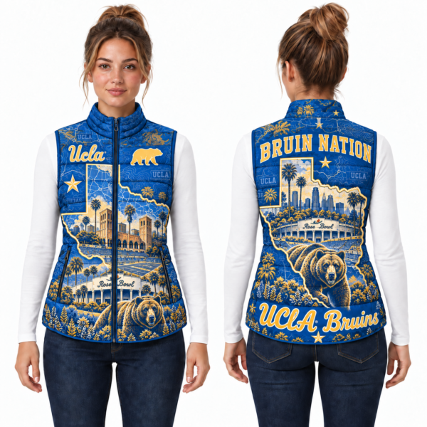 UCLA Bruins Chirstmas Sleeveless Puffer Vest