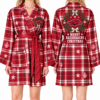 Arkansas Razorbacks Chirstmas Relaxed-Fit Satin Sleep Robe