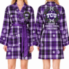 TCU Horned Frogs Chirstmas Relaxed-Fit Satin Sleep Robe