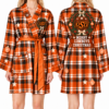 Oklahoma State Cowboys Chirstmas Relaxed-Fit Satin Sleep Robe