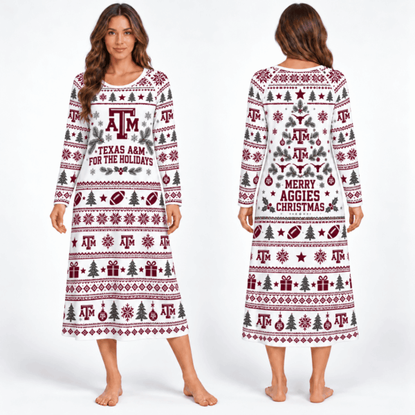 Texas A&M Aggies Long Sleeve Nightgowns