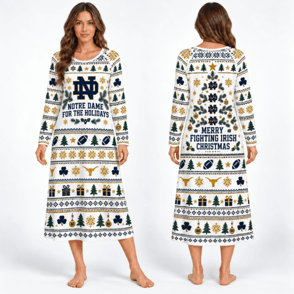 Notre Dame Fighting Irish Long Sleeve Nightgowns
