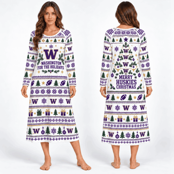 Washington Huskies Long Sleeve Nightgowns