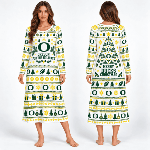 Oregon Ducks Long Sleeve Nightgowns
