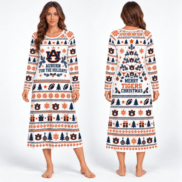 Auburn Tigers Long Sleeve Nightgowns