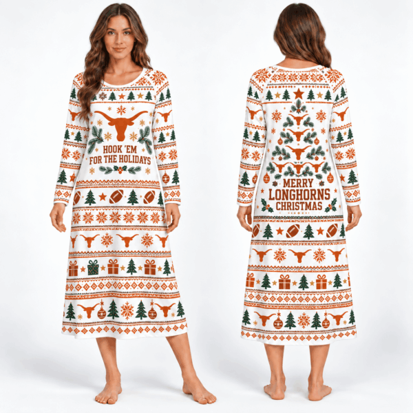 Texas Longhorns Long Sleeve Nightgowns