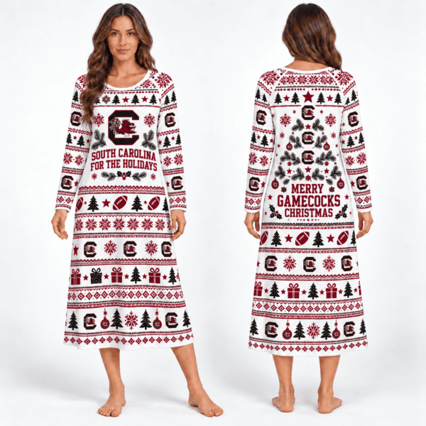 South Carolina Gamecocks Long Sleeve Nightgowns