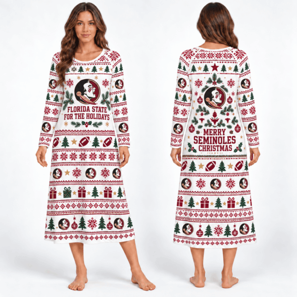 Florida State Seminoles Long Sleeve Nightgowns