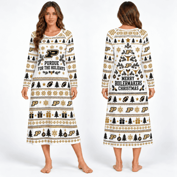 Purdue Boilermakers Long Sleeve Nightgowns