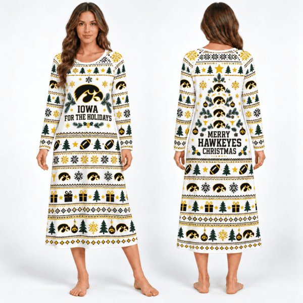Iowa Hawkeyes Long Sleeve Nightgowns