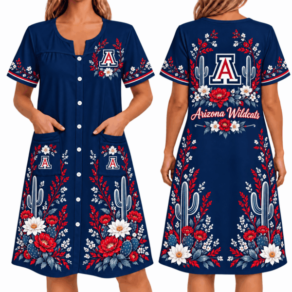 Arizona Wildcats Women FLoral House Dress