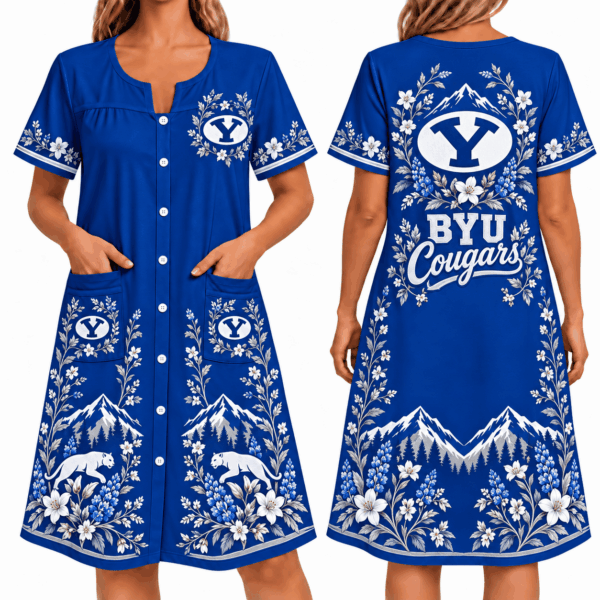 BYU Cougars Women FLoral House Dress