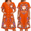 Clemson Tigers Women FLoral House Dress