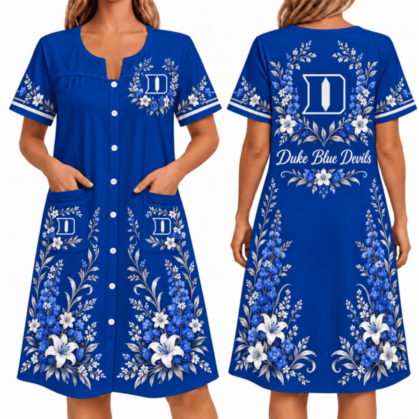 Duke Blue Devils Women FLoral House Dress