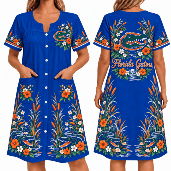 Florida Gators Women FLoral House Dress