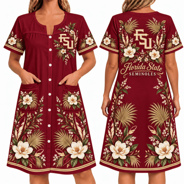 Florida State Seminoles Women FLoral House Dress