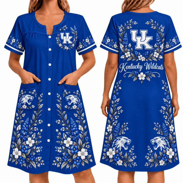 Kentucky Wildcats Women FLoral House Dress