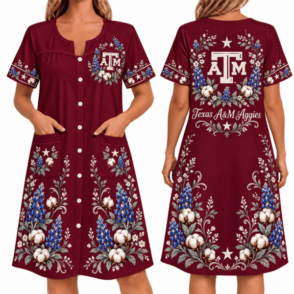Texas A&M Aggies Women FLoral House Dress