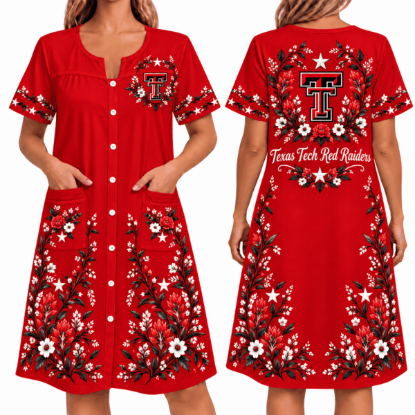 Texas Tech Red Raiders Women FLoral House Dress