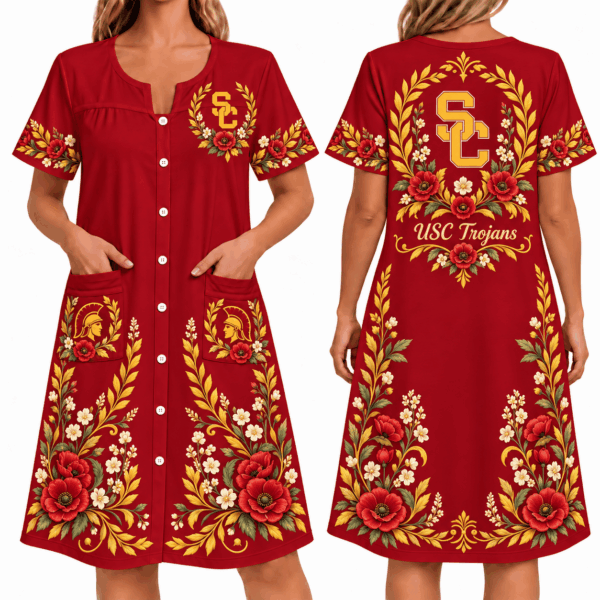 Usc Trojans Women FLoral House Dress