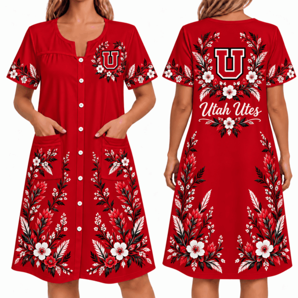Utah Utes Women FLoral House Dress