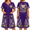 Washington Huskies Women FLoral House Dress