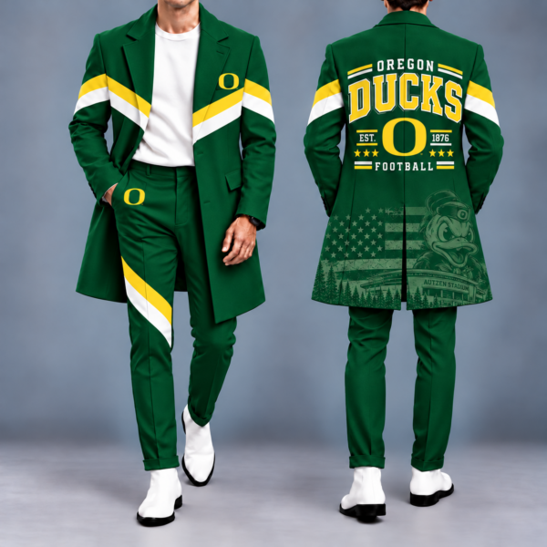 Oregon Ducks Tailored Long Coat & Pants
