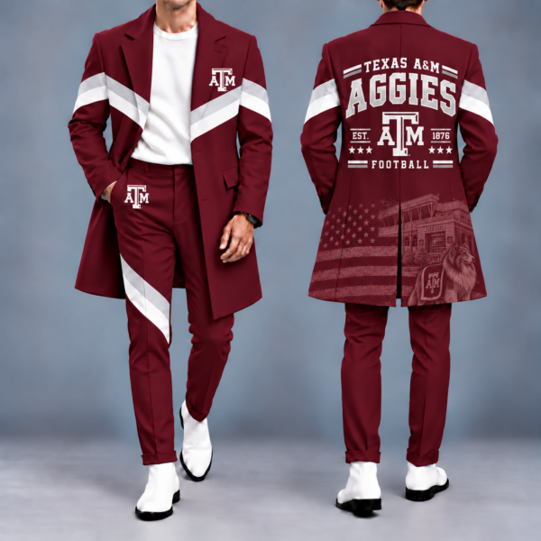 Texas A&M Aggies Tailored Long Coat & Pants