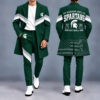 Michigan State Spartans Tailored Long Coat & Pants
