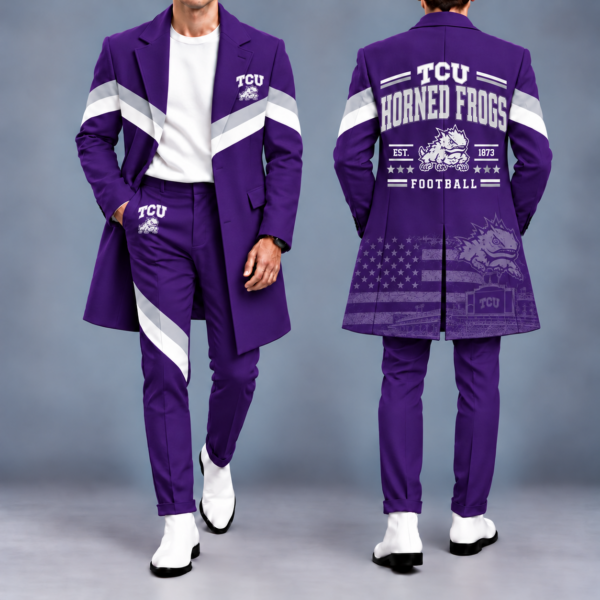 TCU Horned Frogs Tailored Long Coat & Pants