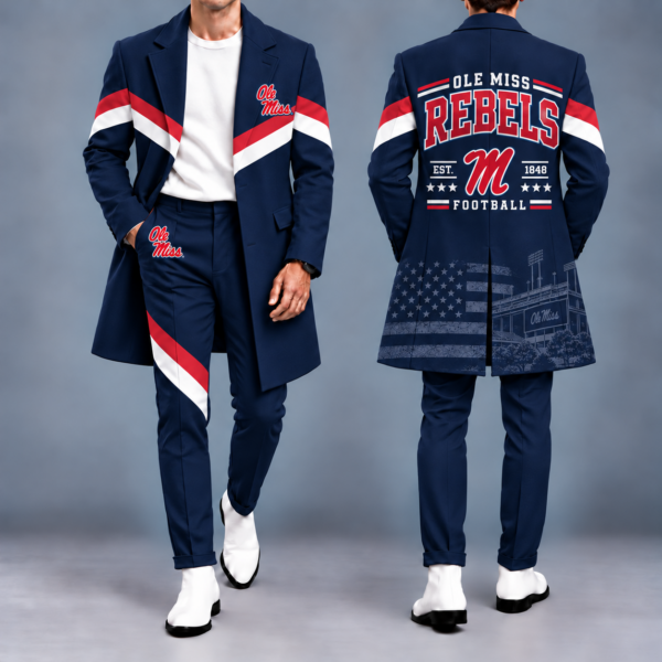 Ole Miss Rebels Tailored Long Coat & Pants