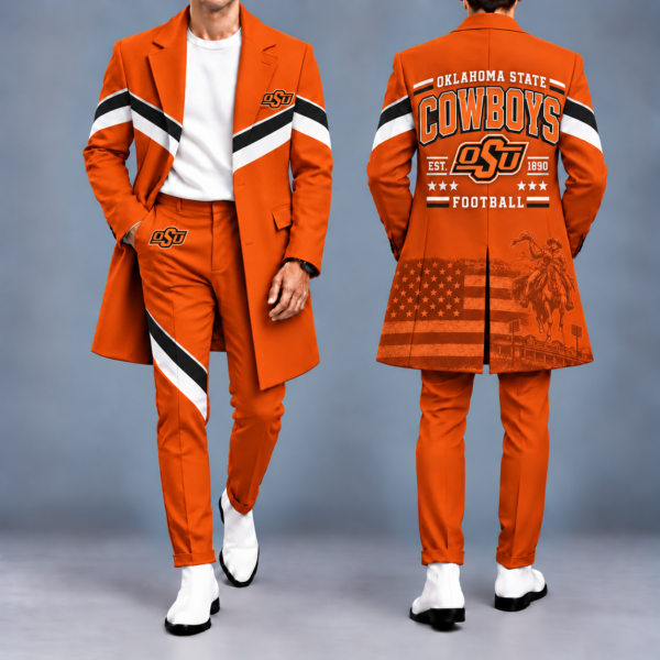 Oklahoma State Cowboys Tailored Long Coat & Pants