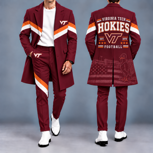 Virginia Tech Hokies Tailored Long Coat & Pants