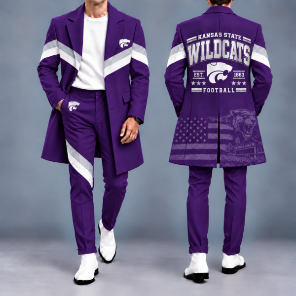Kansas State Wildcats Tailored Long Coat & Pants