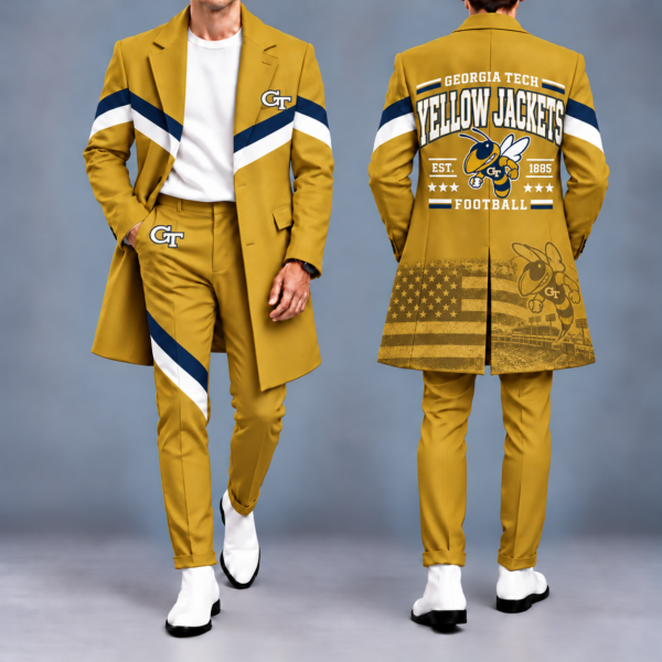 Georgia Tech Yellow Jackets Tailored Long Coat & Pants