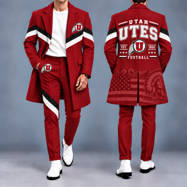 Utah Utes Tailored Long Coat & Pants