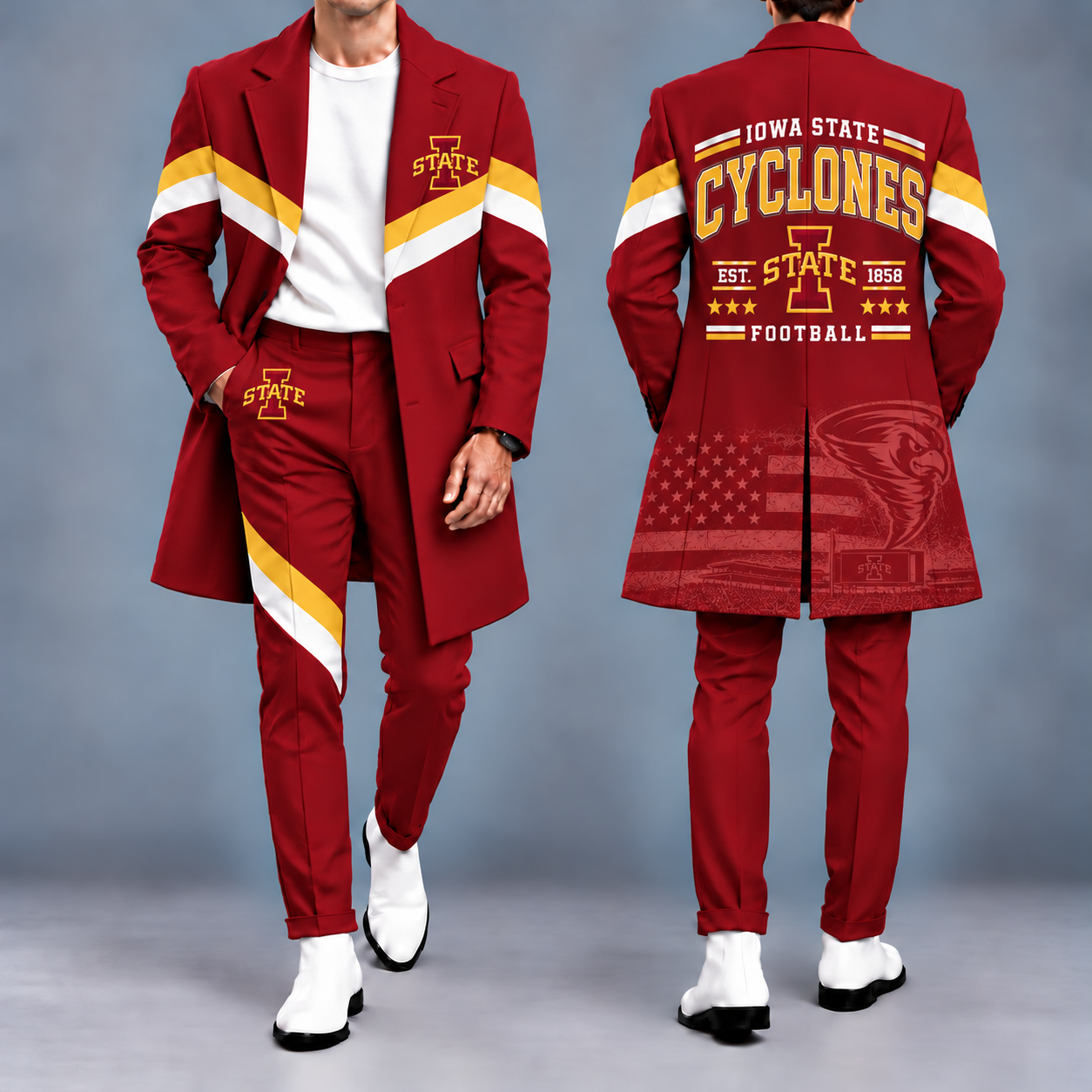 Iowa State Cyclones Tailored Long Coat & Pants