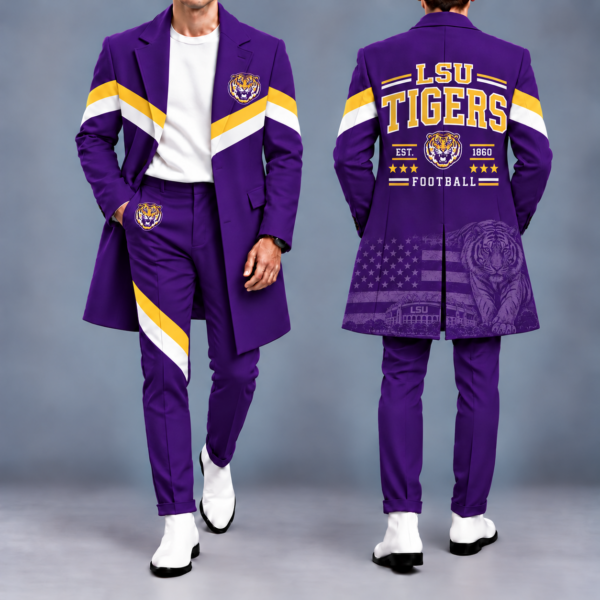 LSU Tigers Tailored Long Coat & Pants
