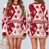 Nebraska Cornhuskers Women's Argyle Shirt & Skirt Set