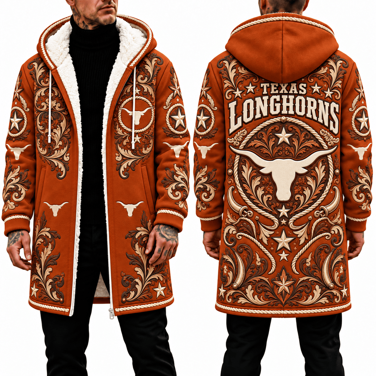 Texas Longhorns Men's Hood Coat