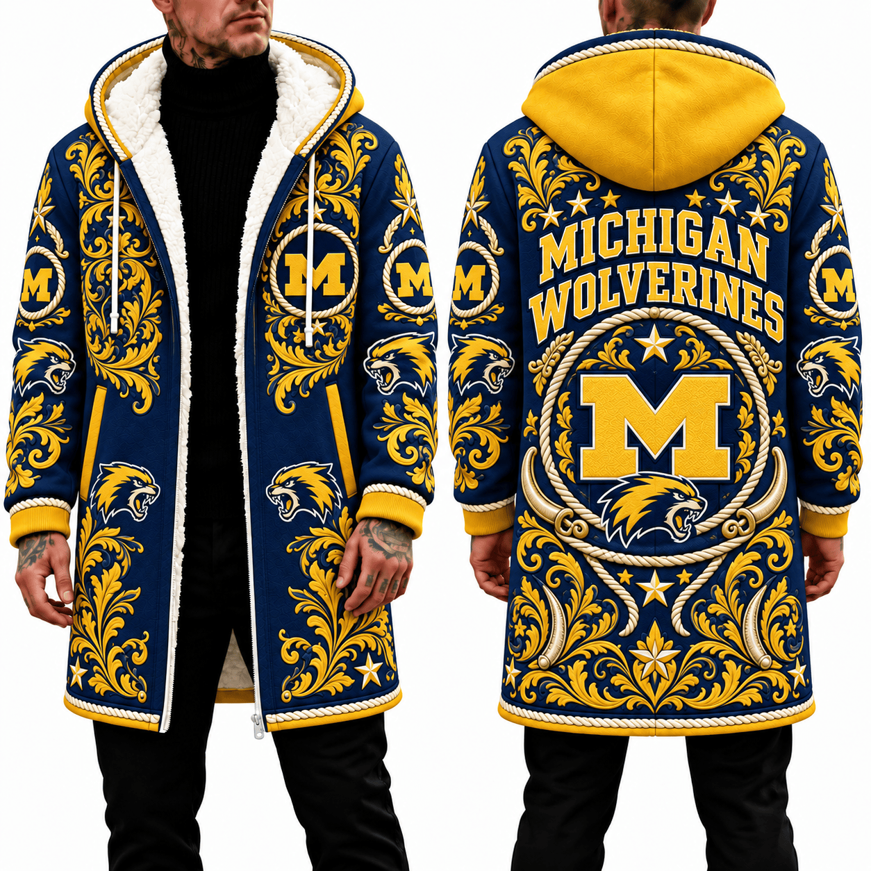 Michigan Wolverines Men's Hood Coat