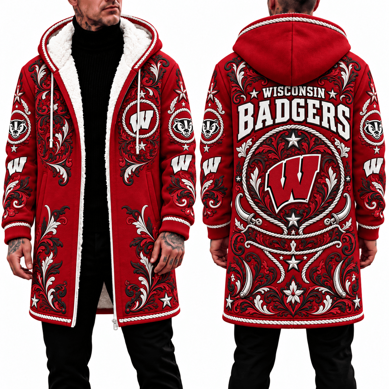 Wisconsin Badgers Men's Hood Coat